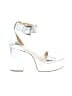 MICHAEL Michael Kors 100% Leather Silver Sandals Size 9 - photo 1