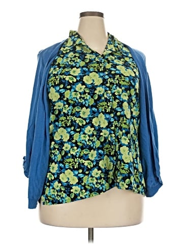 Notations 3/4 Sleeve Blouse (view 1)