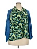 Notations Blue 3/4 Sleeve Blouse Size 2X - photo 1