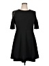 London Style Solid Black Cocktail Dress Size 16 Petite - photo 1