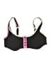 Hula Honey Color Block Black Swimsuit Top Size M - photo 1