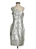 Chloe & Reese Metallic Silver Cocktail Dress Size 6 - photo 1