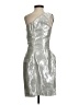 Chloe & Reese Metallic Silver Cocktail Dress Size 6 - photo 2