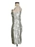 Chloe & Reese Metallic Silver Cocktail Dress Size 6 - photo 5