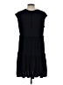 Violet Weekend Solid Black Casual Dress Size L - photo 2