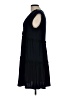 Violet Weekend Solid Black Casual Dress Size L - photo 5