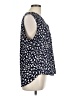 Ann Taylor Blue Sleeveless Blouse Size L - photo 4