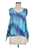 Ivy Reed 100% Rayon Blue Tank Top Size M - photo 1