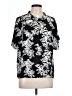 Vince Camuto 100% Polyester Floral Black Short Sleeve Blouse Size L - photo 1