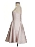 Un Deux Trois Metallic Silver Cocktail Dress Size 12 - photo 5