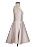 Un Deux Trois Metallic Silver Cocktail Dress Size 12 - photo 4
