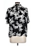 Vince Camuto 100% Polyester Floral Black Short Sleeve Blouse Size L - photo 2