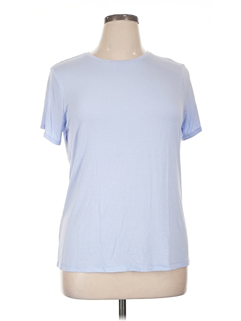 Pre-owned Nine West Short Sleeve T-shirt In Blue