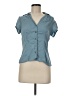 Ann Taylor Teal Short Sleeve Blouse Size 6 Petite - photo 1