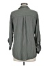 Como Vintage 100% Rayon Stripes Gray 3/4 Sleeve Button-Down Shirt Size M - photo 2