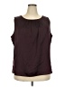Talbots 100% Polyester Burgundy Sleeveless T-Shirt Size 2X - photo 1