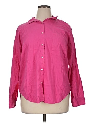 Ann Taylor LOFT Outlet Long Sleeve Button-Down Shirt (view 1)