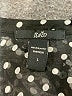 Rain 100% Polyester Polka Dots Black 3/4 Sleeve Blouse Size L - photo 7