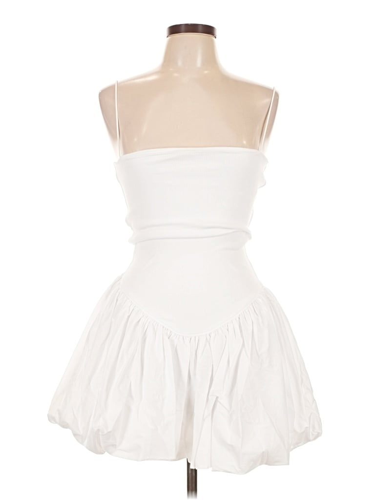 Pre-owned Zara Cocktail Dress In White