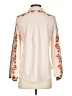 Shein 100% Polyester Ivory Long Sleeve Blouse Size 4 - photo 2