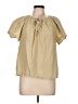 J.Crew 100% Cotton Tan Short Sleeve Blouse Size L - photo 1