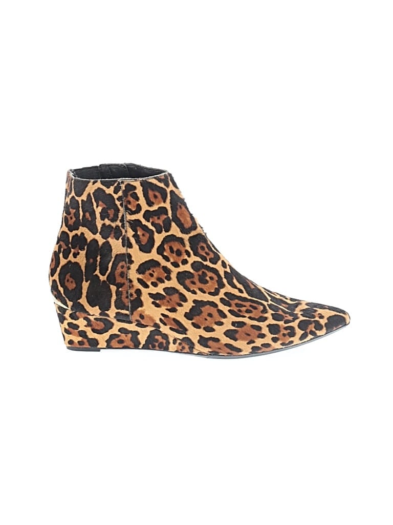 Pre-owned Calvin Klein Ankle Boots In Brown