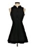 BCBGeneration 100% Cotton Tweed Black Casual Dress Size 0 - photo 1