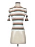 Madewell Ivory Brown Short Sleeve Turtleneck Size XXS - photo 1
