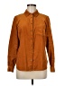 Anthropologie Brown Long Sleeve Button-Down Shirt Size 6 - photo 1