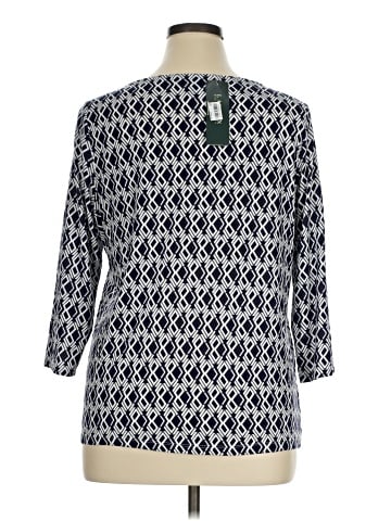 Lauren by Ralph Lauren 3/4 Sleeve T-Shirt (view 2)