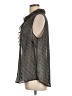 CAbi 100% Polyester Gray Sleeveless Blouse Size L - photo 5