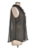 CAbi 100% Polyester Gray Sleeveless Blouse Size L - photo 4