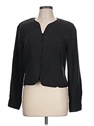 Geoffrey Beene Sport Long Sleeve Silk Top (view 1)