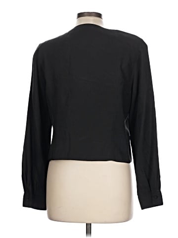 Geoffrey Beene Sport Long Sleeve Silk Top (view 2)