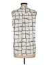 Cure 100% Polyester Silver Sleeveless Blouse Size M - photo 2