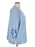 Jones New York 100% Polyester Blue 3/4 Sleeve Blouse Size XL - photo 4