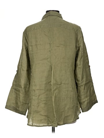 Soft Surroundings 3/4 Sleeve Button-Down Shirt (view 2)
