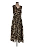 J.Crew Animal Print Brown Cocktail Dress Size M - photo 1