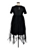 xpluswear 100% Polyester Black Cocktail Dress Size XL - photo 2