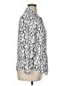 Joules 100% Viscose Print Ivory Long Sleeve Button-Down Shirt Size 14 - photo 4
