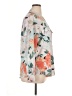 Calvin Klein 100% Polyester Floral Ivory 3/4 Sleeve Blouse Size XL - photo 4