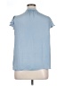 Maison d' Amelie 100% Polyester Blue Short Sleeve Blouse Size XL - photo 2