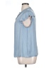 Maison d' Amelie 100% Polyester Blue Short Sleeve Blouse Size XL - photo 5
