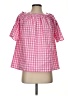 Assorted Brands Pink Short Sleeve Blouse Size S - photo 1