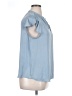 Maison d' Amelie 100% Polyester Blue Short Sleeve Blouse Size XL - photo 4