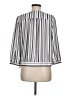 Ann Taylor LOFT 100% Polyester Stripes Ivory Gray 3/4 Sleeve Blouse Size M - photo 2