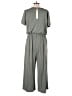 Mud Pie Solid Gray Jumpsuit Size L - photo 2