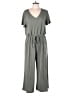 Mud Pie Solid Gray Jumpsuit Size L - photo 1