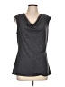 Roz & Ali Gray Sleeveless Top Size L - photo 1