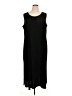 Anna Maxwell Solid Black Casual Dress Size 1X (petite) - photo 1